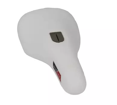 Седло велосипедное VELO VL-7081, BMX/FREESTYLE/DIRT, высокопрочное, 234х131мм, белое, 6-147083