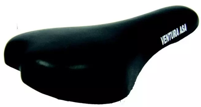 Седло велосипедное VENTURA ECO, 253х137мм, черное, 5-250154