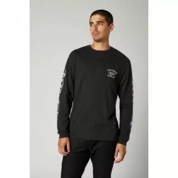 Футболка велосипедная Fox La Neta LS Pocket Tee, длинный рукав, Black, 2021