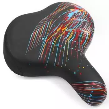 Седло велосипедное Vinca Sport Lines, 300 x 270 мм, черное, VS 121 lines