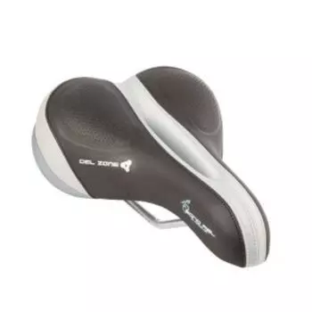 Седло велосипедное женское AUTHOR, туризм, SONO ASL GEL ZONE, 255х170мм, гелевое, черно-серое, 8-31049988
