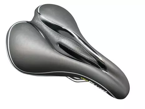 Седло велосипедное женское VELO PLUSH, 255х175х88мм, пена, 375г, чёрное, VL-4190