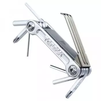 Мультитул TOPEAK Mini 9 Pro, с чехлом, серебряный, TT2537S