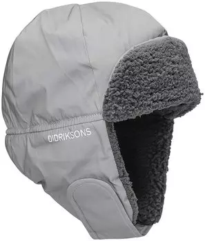 Шапка детская DIDRIKSONS BIGGLES REFLECTIVE KIDS CAP 075 серебро, 504467 (52 )