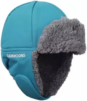 Шапка детская Didriksons BIGGLES, синий лед, 501940