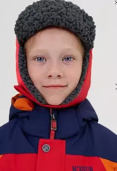 Шапка детская NORPPA KOMITO KID'S CAP 040 красный, 100221 (Размер: 52)