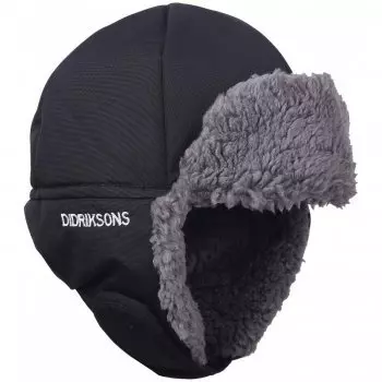 Шапка DIDRIKSONS BIGGLES KIDS CAP, детская, черный, 503937 (Размер: 50 )