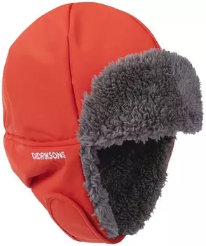 Шапка Didriksons BIGGLES KIDS CAP, детская, маково-оранжевый, 503416