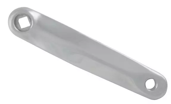 Шатун левый M-Wave 170мм, алюминиевый, серебристый, "спортивный" (плоский), 5-352660