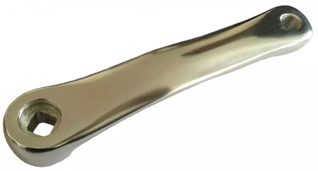 Шатун левый Vinca, длина 170мм, под квадрат, 9/16", алюминий, серебристый, CWC 87 silver