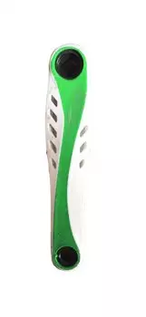 Шатун левый Vinca, длина 170мм, под квадрат, 9/16", сталь, бело-зеленый, CWC 12 white/green