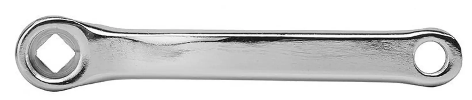 Шатун велосипедный HDL-S140, левый, 152 мм, под ромб, сталь, хромированный, 580249
