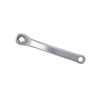 Шатун велосипедный HDL WHEEL (STELS), левый, 165мм, под ромб, хромированный, HDL-S140