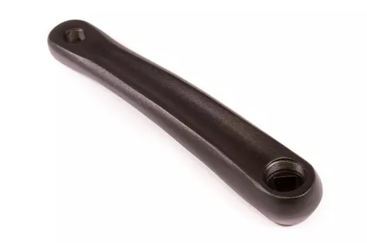 Шатун велосипедный TRIX, левый, 170 мм, алюминий, резьба 9/16", крепление под ромб, черный, AL01 (10023)