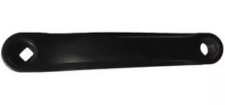 Шатун велосипедный Vinca Sport, левый, длина 170мм, под квадрат, 9/16", алюминий, черный, CWC 87 black