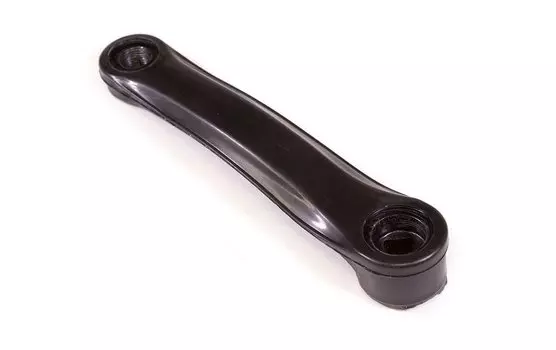 Шатун велосипедный левый TRIX, 152мм, сталь/пластик, резьба 9/16", "ромб", черный, PC03 (10016)