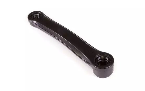 Шатун велосипедный левый TRIX, 165мм, сталь/пластик, резьба 9/16", "ромб", черный, PC03 (10017)