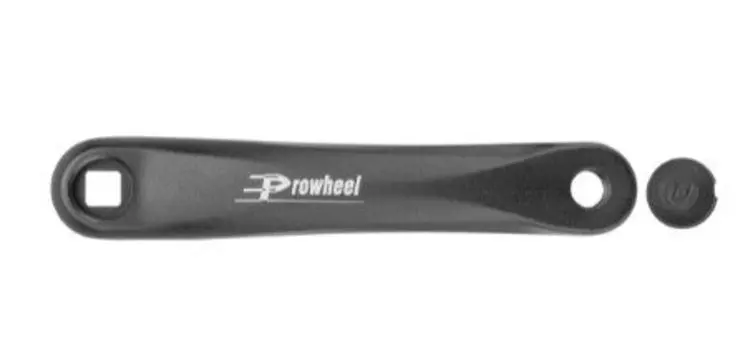 Шатун велосипедный PROWHEEL A00C, левый, алюминий, 152 мм, "под квадрат", чёрный, 580294