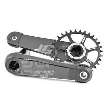 Система шатунов E Thirteen LG1 Race Carbon Cranks 160x83mm Black, CS4LRA-100