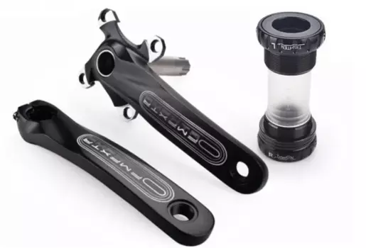 Шатуны FMFXTR, c кареткой и осью, 170 мм, без звезд, BCD 104/74mm, черный, FMFXTR170-104/74