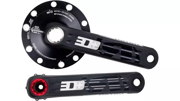 Шатуны Rotor 3D+ MAS Crankset RD BCD110X5 Black/Red 172.5mm (C02-058-20010-001)