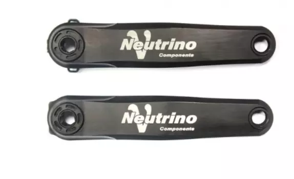Шатуны велосипедные Neutrino, 175 мм, вал 132 мм, черный, NCCRSLD175132BK