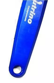 Шатуны велосипедные Neutrino Solid Light, длина 138/155мм, съёмный вал 121мм, синий, NCCRLGT138121BL