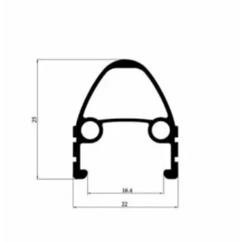 Обод велосипедный 28-29" TRIX, алюминиевый, двойной, под 32 спицы, 622х19,4/25х21,4мм, A/V, черный, D5 28-29"black