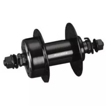 Втулка велосипедная Vinca Sport, передняя, 36 отверстия, на гайках, чёрная, GA-23F black