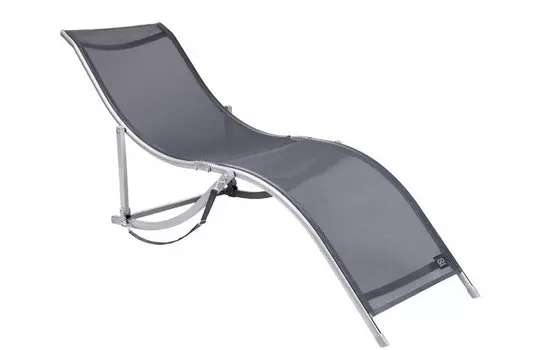 Шезлонг GoGarden RELAX, серый, 50303