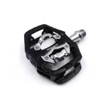 Педали велосипедные ZERAY ZP-109S, контактные, двусторонние, чёрный