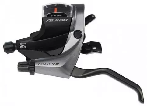 Шифтер Shimano Alivio ST-M4000, комплект, 3x9 скорости, трос и оплетка, ESTM4000PA