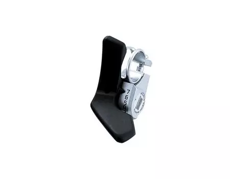 Шифтер Shimano, правый, 7 скоростей, без индикатора, трос 2050мм, черный/серебристый, без упаковки, ASLA050RA