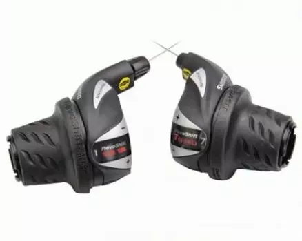 Шифтер Shimano Tourney, RS36, лев/пр, 3(Frict)x6ск), тросик+оплетка ESLRS36P6FA