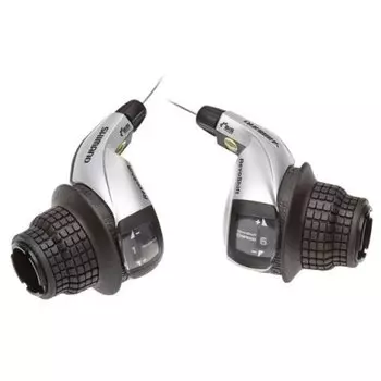 Шифтер SHIMANO Tourney, RS45, левый/правый, 3x7скоротсей, трос+оплетка ESLRS45P7A