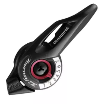 Шифтер Shimano Tourney, TZ500, правый, 7 скоростей, 2050мм, без упаковки, ASLTZ5007RA