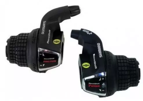 Шифтер ShimanoTourney, RS35, лев/правая 3x7 скорости, тросик +оплетк ESLRS35P7A