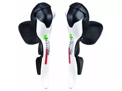 Шифтер/тормозная ручка MICROSHIFT WHITE SB-R402-W (правая+левая), 2x10ск, цвет белый, аналог ULTEGRA
