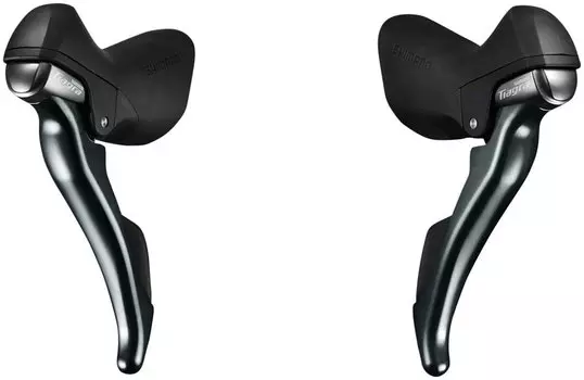 Шифтер/тормозная ручка Shimano Tiagra 4700, левый/правый, 2x10скоростей, тросики+оплетка, IST4700PAC2