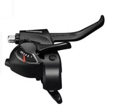 Шифтер/Тормозная ручка SHIMANO Tourney EF41, правый, 7 скорости, трос 2050 мм, черный, ASTEF41R7AL