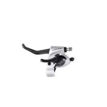 Шифтер/тормозная ручка Shimano, TX800, левый, 3 скорости, трос 1800, серебристый, без упаковки, ASTTX800LBS