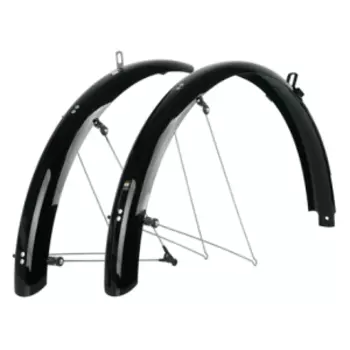 Крылья велосипедные SKS BLUEMELS SHINY 26" 65, black, 10114