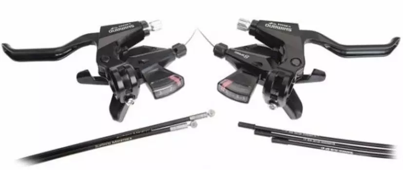 Шифтер велосипедный с тормозной ручкой Shimano Altus M310, левый/правый, 3x8 скорости, ESTM3102PTA3S