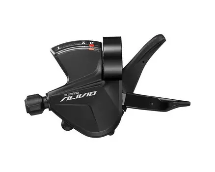 Шифтер велосипедный SHIMANO Alivio M3100-L, левый, 3 скорости, на хомут, c индикатором, ESLM3100LB