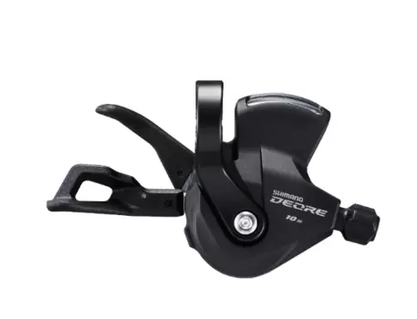 Шифтер велосипедный SHIMANO Deore M4100-R, правый, 10 S, с индикатором, трос 2050 мм с SP41 1880 мм, ISLM4100RAP