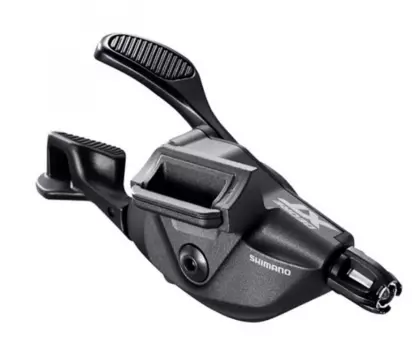 Шифтер велосипедный Shimano Deore XT M8100-I, левый, 2 скорости, крепление к BL I-Spec EV, черный, ISLM8100ILBP