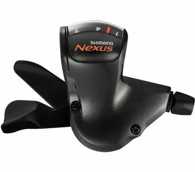 Шифтер велосипедный SHIMANO Nexus 7S50, 7 скоростей, оплетка 2100мм, трос 2280мм, для CJ-NX10, черный, ESL7S50ALLL