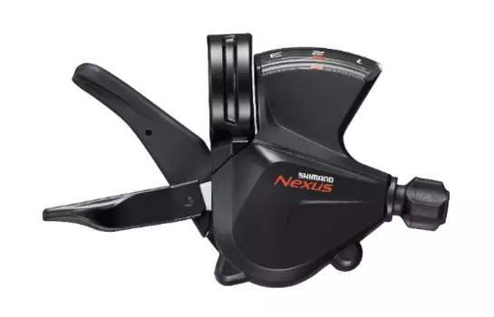 Шифтер велосипедный SHIMANO Nexus C2010-3, правый, 3 скорости, трос 2200 мм, с SM-BC06, черный, ASLC20103L220LD