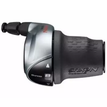 Шифтер велосипедный SHIMANO Nexus C6000-8, правый, 8 скоростей, трос 2330мм+оплетка, серебристый, ESLC60008S210LA3