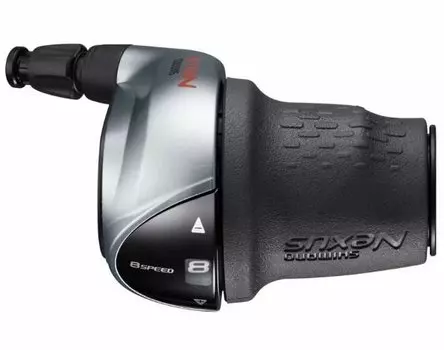 Шифтер велосипедный SHIMANO Nexus C6000-8, правый, 8 скоростей, трос 2330мм+оплетка, серебристый, ESLC60008S210LA3